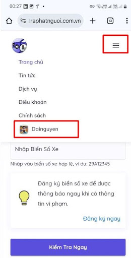 Vào trang cá nhân